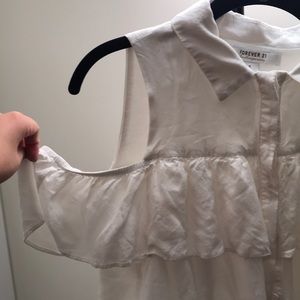 Forever 21 Cute White Top Size M